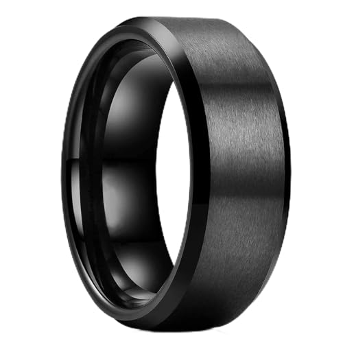 Ring Ringe Damen Bijouterie Herren 8Mm Schwarzer Ehering Für Männer Lila Ring 12 Style24 von SiVaji