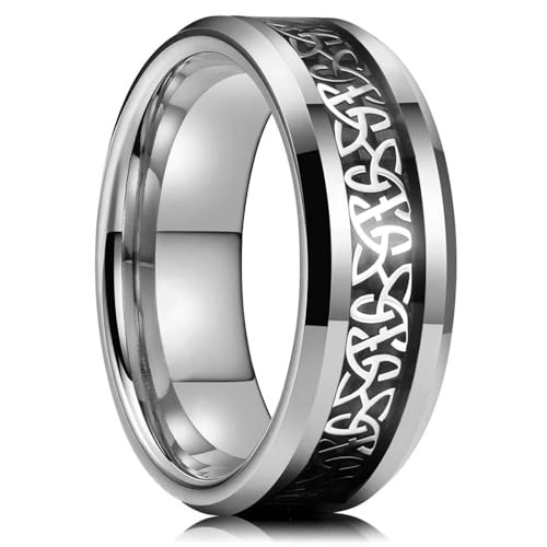 Ring Ringe Damen Bijouterie Herren 8Mm Schwarzer Ehering Für Männer Lila Ring 6 Stil1 von SiVaji