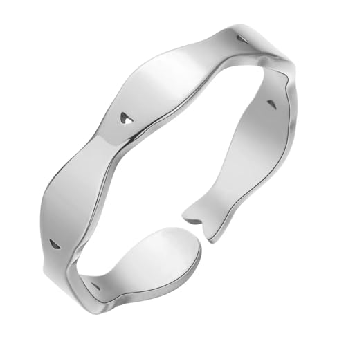 Ring Ringe Damen Bijouterie Herren Einfacher Seefisch Schwimmen Knöchelring Für Frauen Männer Ozean Accessoires Tier Silber von SiVaji