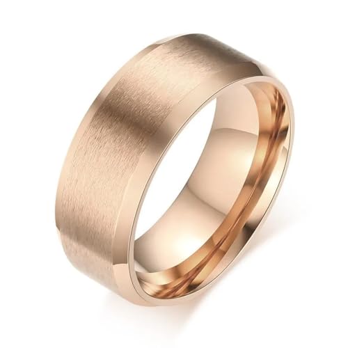 Ring Ringe Damen Bijouterie Herren Männer Ehering 8Mm In Schwarz Blau Gold Silber Farbe Glatt 9 R-004Rbild von SiVaji