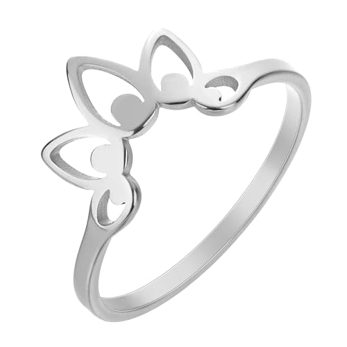 Ring Ringe Damen Bijouterie Herren Vintage Prinzessin Krone Stapeln Versprechen Ring Für Männer Frauen Hochzeit Silber von SiVaji