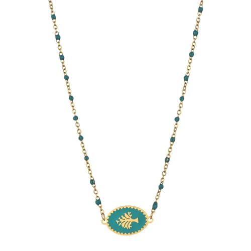 SiVaji Halskette Ketten Schmuck Herren Frauen Anhänger Necklace Anhänger Halskette Für Damen Hochzeit Xn123-Hellblau von SiVaji