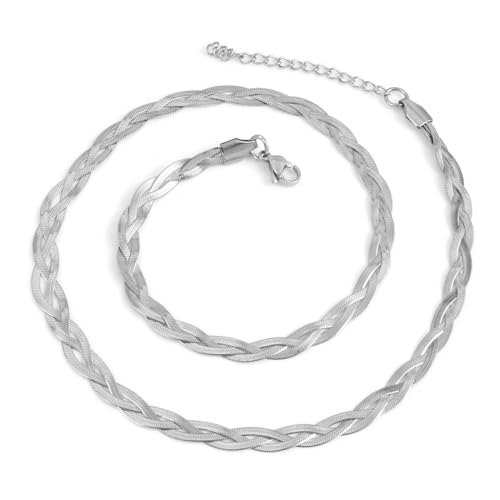 SiVaji Halskette Ketten Schmuck Herren Frauen Anhänger necklace Mehrschichtige wasserdichte flache Schlangenkette geflochtene Fischgrätkette Halskette Großhandel Schmuck für Frauen 3 SiVaji Halskette Ketten Schmuck Herren Frauen Anhänger necklace Mehrschichtige wasserdichte flache Schlangenkette geflochtene Fischgrätkette Halskette Großhandel Schmuck für Frauen 3 von SiVaji