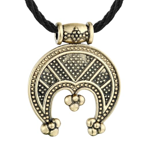 SiVaji Halskette Ketten Schmuck Herren Frauen Anhänger necklace Punk Stil Dreispitz Lunula Anhänger Halskette für Männer Frauen Frauen Weiblicher Schutzzauber Amulett Schmuck AntiqueVergoldet SiVaji Halskette Ketten Schmuck Herren Frauen Anhänger necklace Punk Stil Dreispitz Lunula Anhänger Halskette für Männer Frauen Frauen Weiblicher Schutzzauber Amulett Schmuck AntiqueVergoldet von SiVaji