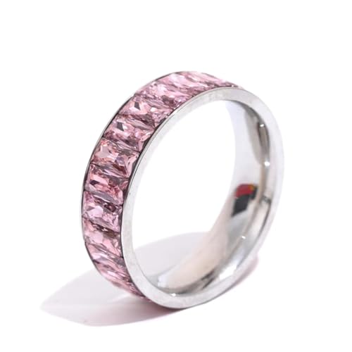 SiVaji Ring Ringe Damen Bijouterie Herren Bunte Hochzeitsfeier Mit Mehreren Ringen 8 Yh160Ap-Pink von SiVaji