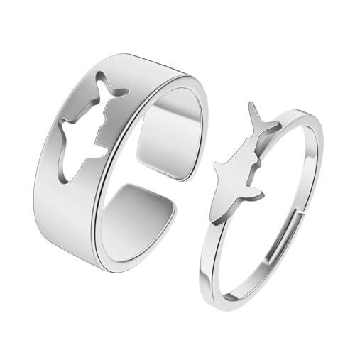 SiVaji Ring Ringe Damen Bijouterie Herren Hai Paar Versprechen Ringe Retro Party Minimalistisch Geometrisch Punk Klassisch Hochzeit Stahl Farbe SiVaji Ring Ringe Damen Bijouterie Herren Hai Paar Versprechen Ringe Retro Party Minimalistisch Geometrisch Punk Klassisch Hochzeit Stahl Farbe von SiVaji