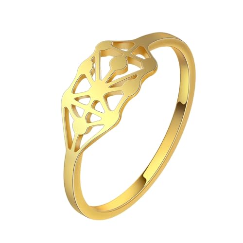 SiVaji Ring Ringe Damen Bijouterie Herren Lebensbaum Ring Für Frauen Männer Kultur Inspiriert 8 Gold von SiVaji