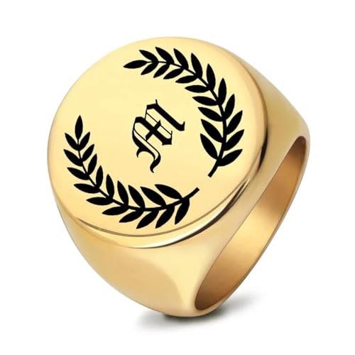 SiVaji Ring Ringe Damen Bijouterie Herren Punk Vintage Blume Hochzeit Brief Wort Runder Ring Für Frauen 11 M von SiVaji