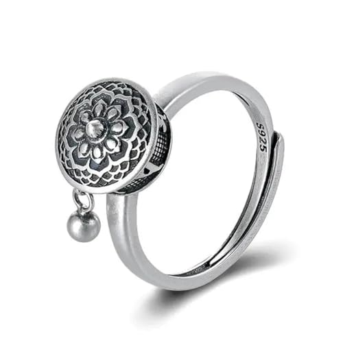 SiVaji Ring Ringe Damen Bijouterie Herren Retro Sechs Zeichen Mantra Offene Ringe Für Frauen Rotierbares Amulett SiVaji Ring Ringe Damen Bijouterie Herren Retro Sechs Zeichen Mantra Offene Ringe Für Frauen Rotierbares Amulett von SiVaji