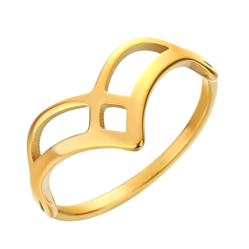 SiVaji Ring Ringe Damen Bijouterie Herren Wish Bone Ehering Für Frauen Männer Verlobung Gold von SiVaji