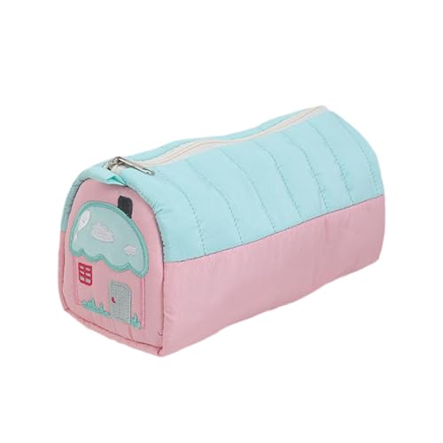 SiaBiced Bleistiftbeutel für Schule und Freizeit, vielseitige Bleistifttasche, Rosa Grün von SiaBiced