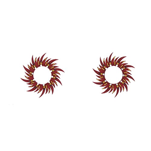 SiaLinda: 2er Set, Körpertattoo Körperschmuck Nippelschmuck Nippelaufkleber Bauchnabelschmuck. Sexy Pasties Paar Aufkleber, einfarbig oder mehrfarbig. Angebot, statt 8,95 EUR von SiaLinda