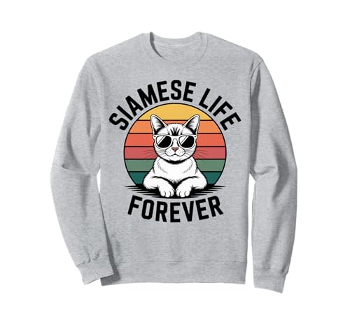 Siamesisches Leben Katze Männer Frauen Kinder Geschenk Sweatshirt Siamesisches Leben Katze Männer Frauen Kinder Geschenk Sweatshirt von Siamese Life Forever