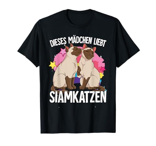 Dieses Mädchen Liebt Siamkatzen T-Shirt von Siamkatze Geschenk