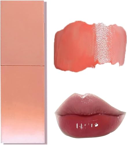 2024 Neue Macqueen Dewy Wasser Glow Lip Tint, Macqueen Lip Tint, Women's Non-stick Cup Waterproof Lipstick, Mini Hydrating Lip Gloss, Long Lasting Moisturizing Lip Oil Gloss Lip (2#) von Siapodan