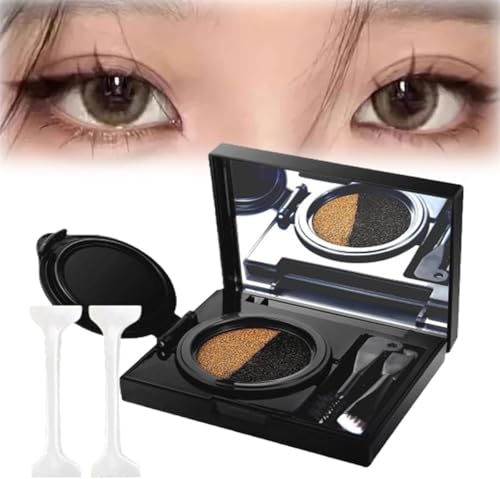 Eyebrow & Eyeliner Cream with Stamp, 2 in 1 Waterproof Brow Powder & Eyeliner Cream with Double Ended Brush, Multi-functional Eyeliner Stamp,Waterproof and Smudge-proof (#01, one size) von Siapodan