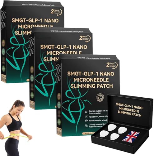 FATONG Smgt-Glp-1 Nano Microneedle Patch, Nano Microneedle Patch, Smgt-Glp-1 𝐍𝐚𝐧𝐨 𝐌𝐢𝐜𝐫𝐨𝐧𝐞𝐞𝐝𝐥𝐞 𝐏𝐚𝐭𝐜𝐡, SMGT-GLP-1 Long-lasting Microneedle patches (3box) von Siapodan