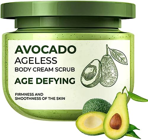 GFOUK Avocado Ageless Body Cream Scrub, Avocado Exfoliating Scrub Anti Wrinkle, Anti Cellulite Body Scrub for Women, Avocado Exfoliating Scrub for Skin Care, Stretch Marks, Acne & Cellulite (1pcs) von Siapodan