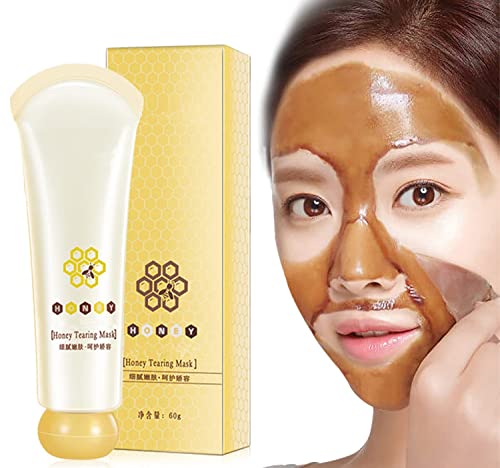 Honey Tearing Mask Peel Mask Dead Skin, Honey Tearing Peel Mask Oil Control Painless Blackhead & Dead Skin Remover, Honey Tearing Mask Peel Mask Dead Skin Clean Pores Shrink for Women (1pcs) von Siapodan