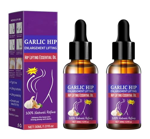 Siapodan Garlic Hip Butt Buttocks Enlargement Lifting Essential Oil Fast 30ml - Hip Lift Up Essential Oil - Butt Firming Enhancement Essential Oil for Women - Lifting Fast (2pcs) von Siapodan