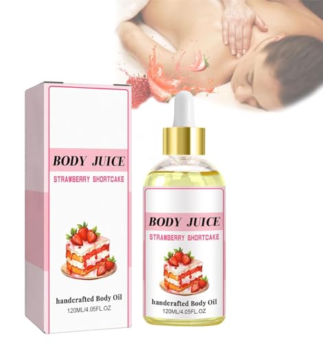 Wildpluz Body Juice Oil Strawberry Shortcake, Body Juice Oil Scent Strawberry Wild Plus, Wild Plus Body Juice Oil, Handcrafted Body Oil for Women (1pcs) von Siapodan