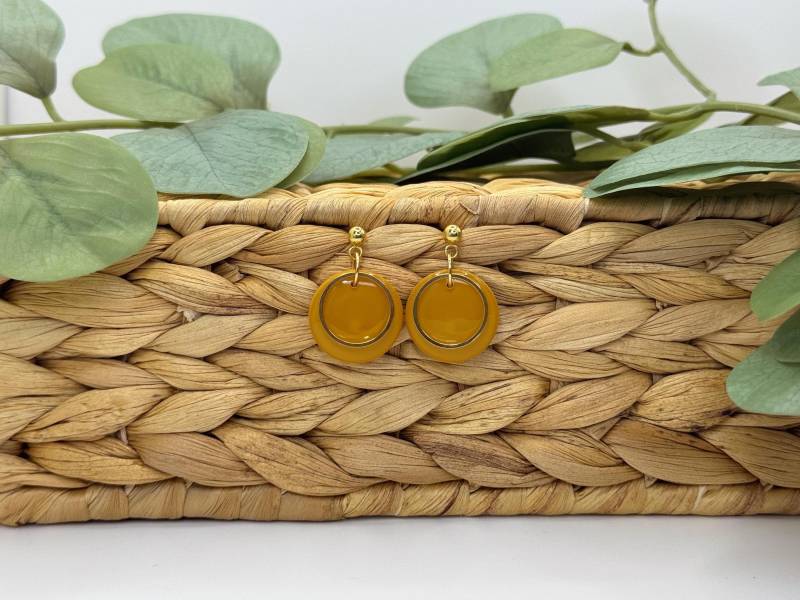 Siara Classic Circles/Ohrringe Aus Polymerton Mit 18K Vergoldeten Ohrsteckern Siara Classic Circles/Ohrringe Aus Polymerton Mit 18K Vergoldeten Ohrsteckern von SiaraClayArt