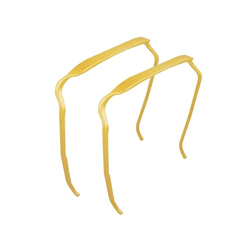 Siashen 2 Stück lockiges dickes Haar, großes Stirnband, Sonnenbrillen-Stirnband, Haarmischung, DIY-lockiges Haar-Zubehör für Frauen, einfaches Volumen und Stylen ohne Kopfschmerzen (Gold) von Siashen