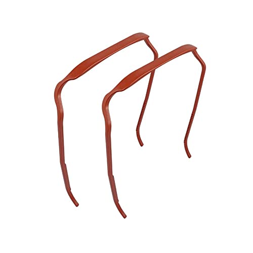 Siashen 2 Stück lockiges dickes Haar, großes Stirnband, Sonnenbrillen-Stirnband, Haarmischung, DIY-lockiges Haar-Zubehör für Frauen, einfaches Volumen und Stylen ohne Kopfschmerzen (rot) von Siashen