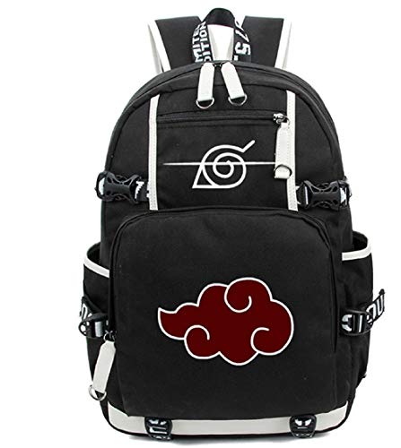 Siawasey Japanischer Anime-Cosplay-Rucksack, für Laptop, als Schultasche, Schultertasche schwarz Naruto 4 von Siawasey