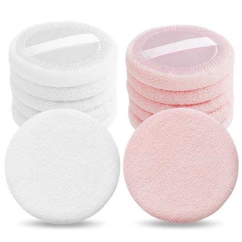 Sibba 12 Stück Blush Lose Puderquaste Frauen Gesichtseinstellung Körper Make-up Weicher Veloursschwamm Beauty Blender Mini Tragbarer Fingerapplikator Halter Kleine Flauschige Textmarker(Weiß Rosa) Sibba 12 Stück Blush Lose Puderquaste Frauen Gesichtseinstellung Körper Make-up Weicher Veloursschwamm Beauty Blender Mini Tragbarer Fingerapplikator Halter Kleine Flauschige Textmarker(Weiß Rosa) von Sibba