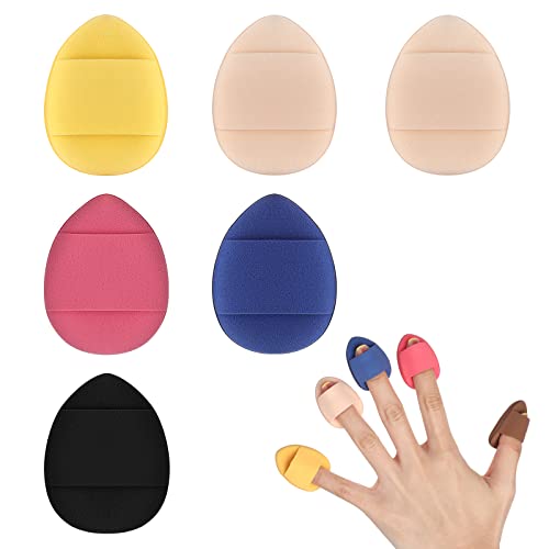 Sibba 6 Stück Puderquaste Make-up-Schwamm Beauty Blender Face Foundation Blending Concealer Applikator Lidschatten Kissen Pads Kosmetik Mini Kleines Dreieck Weiche Finger Halter Kleines Reiseetui Set Sibba 6 Stück Puderquaste Make-up-Schwamm Beauty Blender Face Foundation Blending Concealer Applikator Lidschatten Kissen Pads Kosmetik Mini Kleines Dreieck Weiche Finger Halter Kleines Reiseetui Set von Sibba