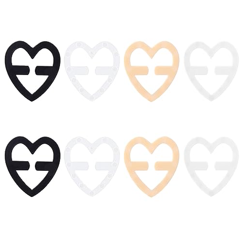 Sibba 8 Stück BH-Clip BH Verschluss Verlängerung Träger Clip Haken Verwendet zur Befestigung des BH-Gurts Unsichtbar BH-Clips Träger rutschfest Damen Frauen Schulterstraffer Konvertierungsversteller von Sibba