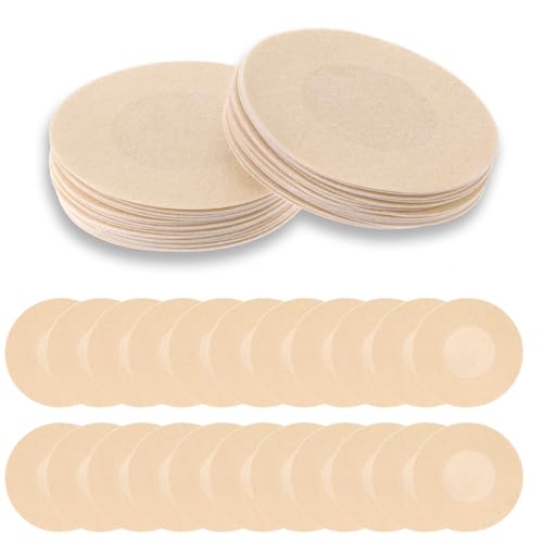 Sibba Bruststraffung Klebe-BH-Einsätze Boob Tape 40 Paar trägerlose BHS Nahtlose Brustwarzenabdeckungen Cakes Body Cover Pasties Passgenaue Bruststraffung Unsichtbare Einlage Brüste (Skin Color) von Sibba