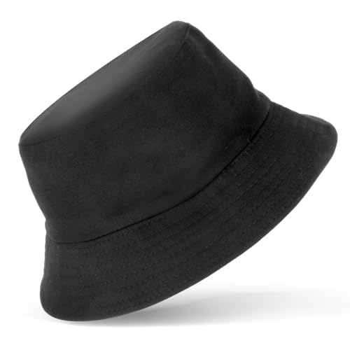 Sibba Fischerhut Baumwolle Bucket Hat Sonnenhut Faltbar Anglerhut Freizeit Sommerhut mit Breiter Krempe Weich Atmungsaktiv Strandkappe Damen Herren Camping Reisen Wandern Buschhut Doppelseitig von Sibba