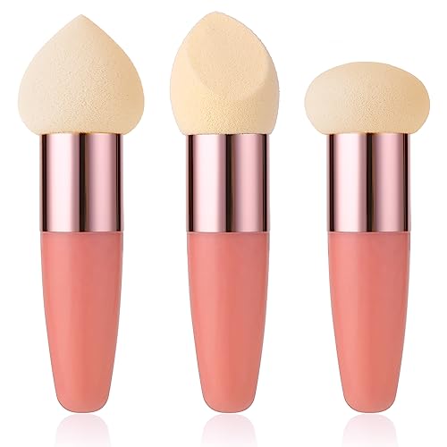 Sibba Make Up Schwamm 3 Stück Foundation Makeup Pinsel Kosmetik Applikator Schwämmchen mit Griff Blending Beauty Blender für Schälen Masken Flüssigkeit Creme Puder Augen-Stäbchen Puff Puderquaste Haut Sibba Make Up Schwamm 3 Stück Foundation Makeup Pinsel Kosmetik Applikator Schwämmchen mit Griff Blending Beauty Blender für Schälen Masken Flüssigkeit Creme Puder Augen-Stäbchen Puff Puderquaste Haut von Sibba