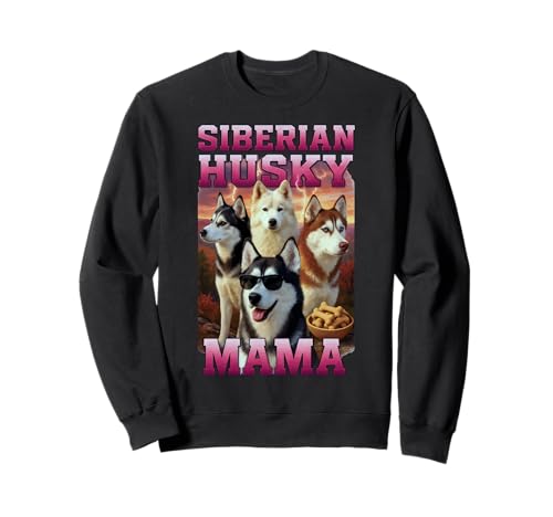 Sibirischer Husky Mama Sweatshirt Sibirischer Husky Mama Sweatshirt von Siberian Husky Design