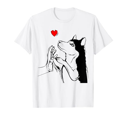 Husky Liebe Hunde Frauchen Damen T-Shirt von Sibirischer Husky Desings & Geschenkideen