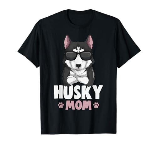 Husky Mom Hunde Mama Damen Frauchen T-Shirt von Sibirischer Husky Desings & Geschenkideen
