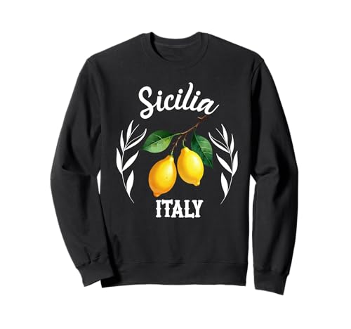 Sicilia Italien Souvenir Sizilianische italienische Erinnerung Männer Frauen Sweatshirt von Sicilia Italia souvenir Lemons