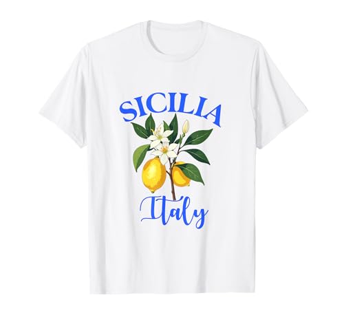 Sicilia Italien Souvenir Sizilianische italienische Erinnerung Männer Frauen T-Shirt von Sicilia Italia souvenir Lemons