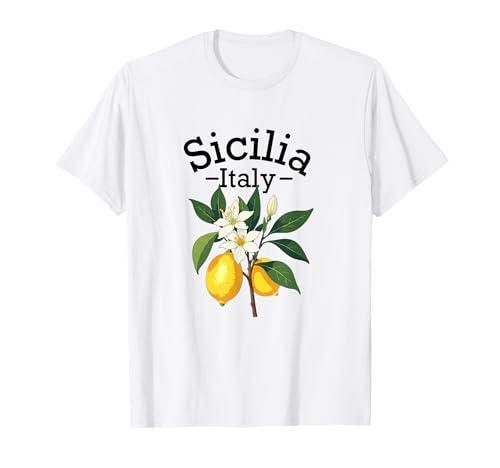 Sicilia Italien Souvenir Sizilianische italienische Erinnerung Männer Frauen T-Shirt von Sicilia Italia souvenir Lemons