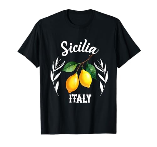 Sicilia Italien Souvenir Sizilianische italienische Erinnerung Männer Frauen T-Shirt von Sicilia Italia souvenir Lemons