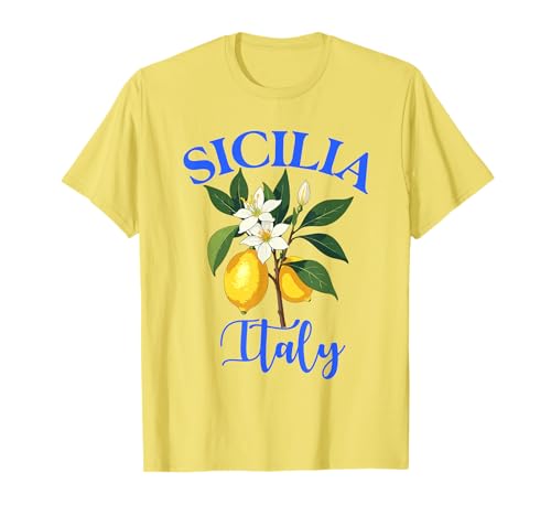 Sicilia Italien Souvenir Sizilianische italienische Erinnerung Männer Frauen T-Shirt von Sicilia Italia souvenir Lemons