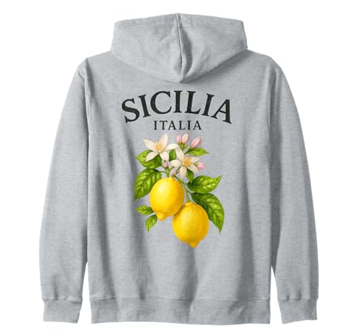 Sicilia Italienisches Souvenir Italien Zitronen Sizilien Herren Damen Kinder Kapuzenjacke Sicilia Italienisches Souvenir Italien Zitronen Sizilien Herren Damen Kinder Kapuzenjacke von Sicily Italian Lemons Souvenirs Vintage Apparel