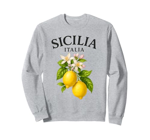 Sicilia Italienisches Souvenir Italien Zitronen Sizilien Herren Damen Kinder Sweatshirt Sicilia Italienisches Souvenir Italien Zitronen Sizilien Herren Damen Kinder Sweatshirt von Sicily Italian Lemons Souvenirs Vintage Apparel