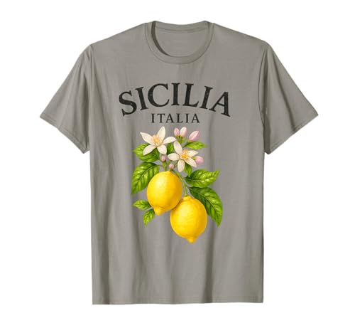Sicilia Italienisches Souvenir Italien Zitronen Sizilien Herren Damen Kinder T-Shirt Sicilia Italienisches Souvenir Italien Zitronen Sizilien Herren Damen Kinder T-Shirt von Sicily Italian Lemons Souvenirs Vintage Apparel