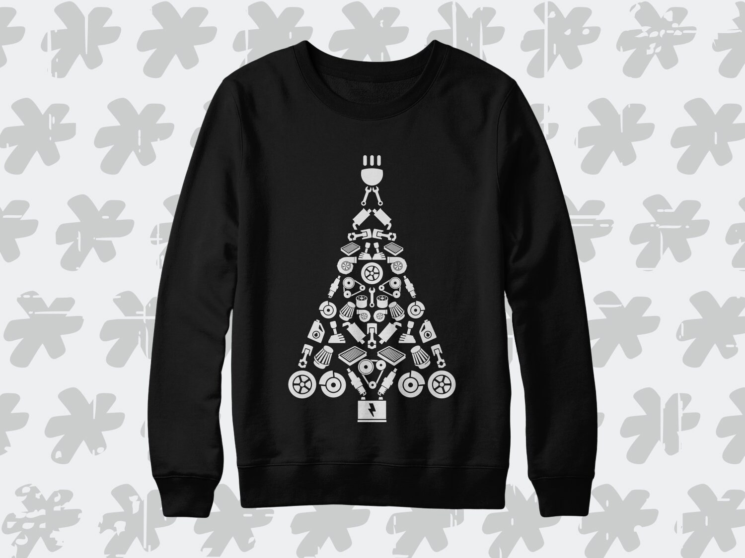 Car Teile Weihnachtsbaum Sweatshirt. Perfektes Automobil Winter Weihnachtsgeschenk Für Lifestyle Car Teile Weihnachtsbaum Sweatshirt. Perfektes Automobil Winter Weihnachtsgeschenk Für Lifestyle von SickTshirts