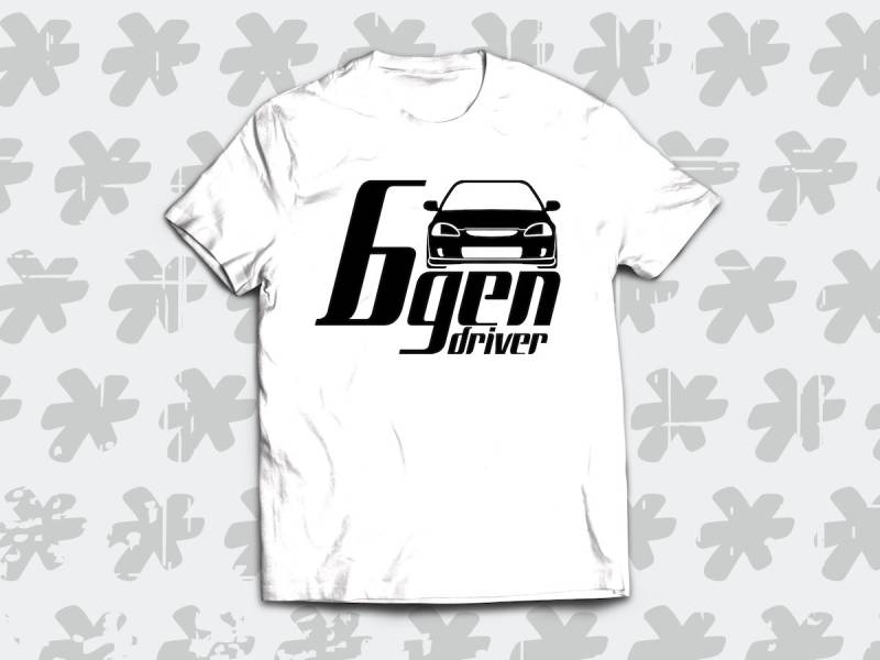 Civic 6Gen Fahrer-T-Shirt Für Sony Ek-Besitzer, Jdm-Fans Und Vtec-Liebhaber. Perfektes Automobiles Geschenk Civic 6Gen Fahrer-T-Shirt Für Sony Ek-Besitzer, Jdm-Fans Und Vtec-Liebhaber. Perfektes Automobiles Geschenk von SickTshirts