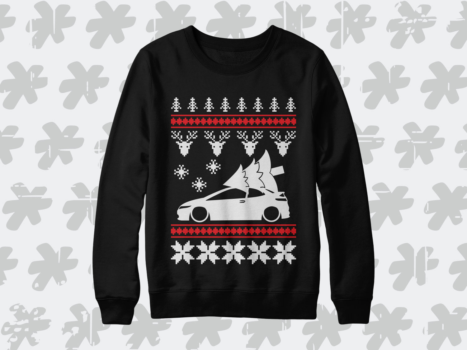 Honda Civic Fn 8Gen Hatch Weihnachts-Sweatshirt. Perfektes Winterweihnachtsgeschenk Für Jeden, Der Fn2 Hatchback Liebt Honda Civic Fn 8Gen Hatch Weihnachts-Sweatshirt. Perfektes Winterweihnachtsgeschenk Für Jeden, Der Fn2 Hatchback Liebt von SickTshirts