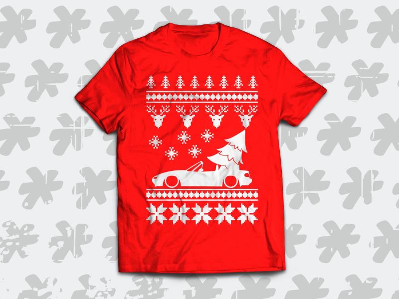 Mazda Mx-5 Miata Na 1989-1997 Weihnachts-T-Shirt. Perfektes Winter-Weihnachtsgeschenk Für Einen Miata-Fan Mazda Mx-5 Miata Na 1989-1997 Weihnachts-T-Shirt. Perfektes Winter-Weihnachtsgeschenk Für Einen Miata-Fan von SickTshirts